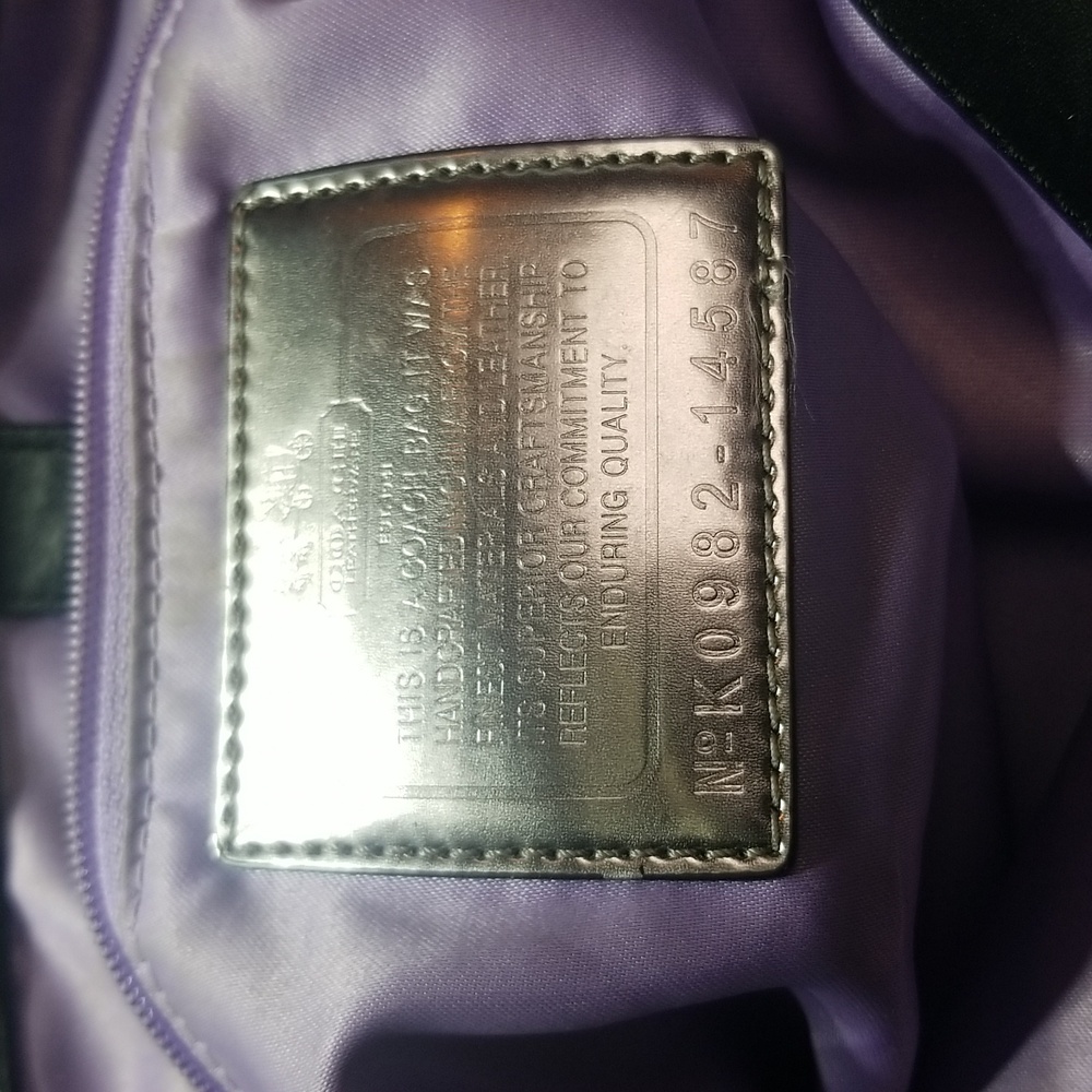 Coach signature canvas handbag NO.K0982-14587. - Picture 9 of 15